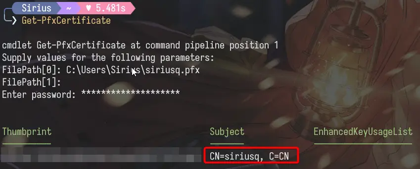 Copy the output