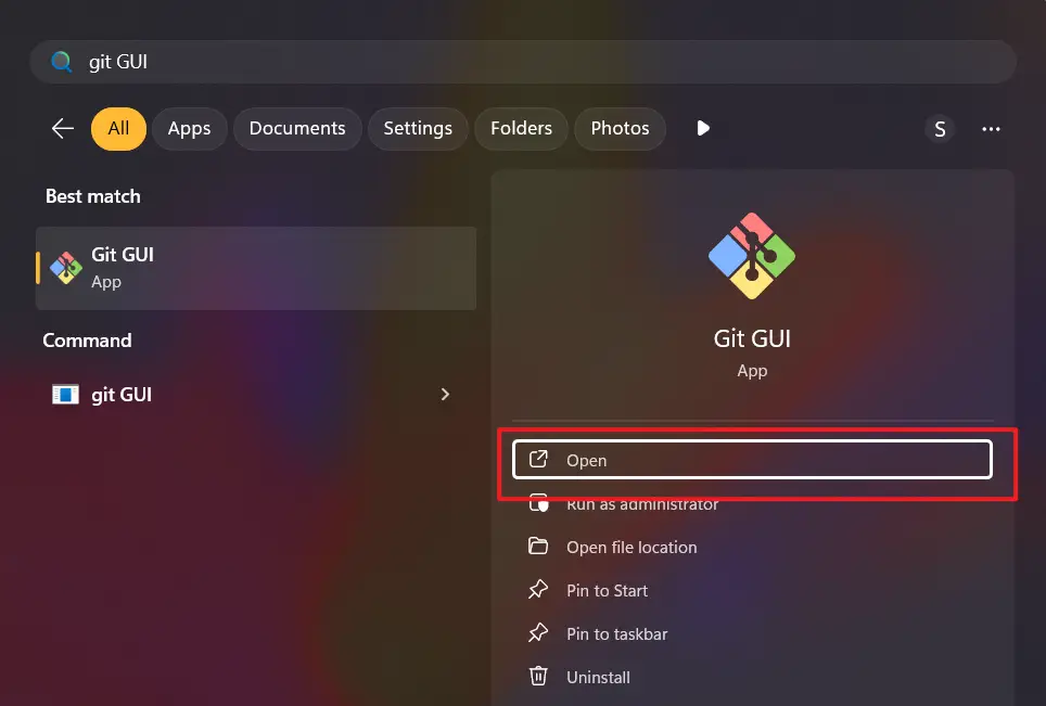 Launch Git Bash