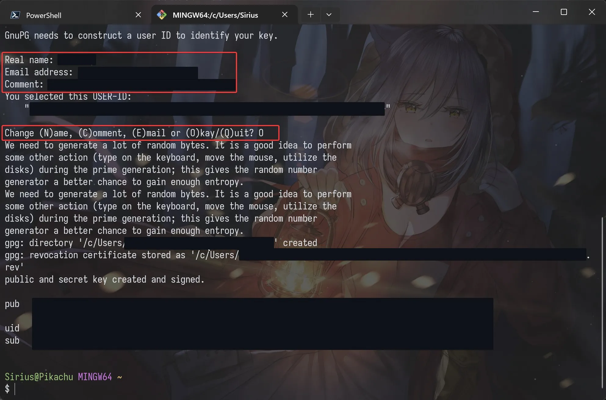 Provide key information