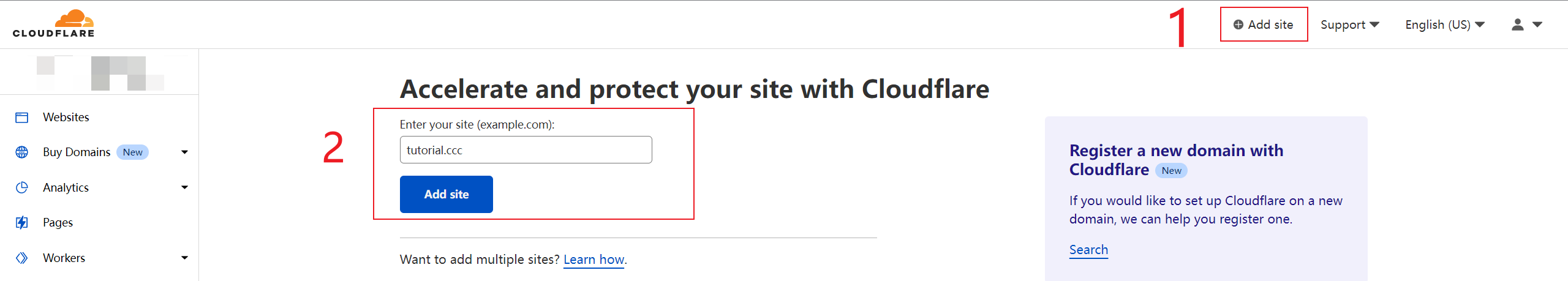 Add Site
