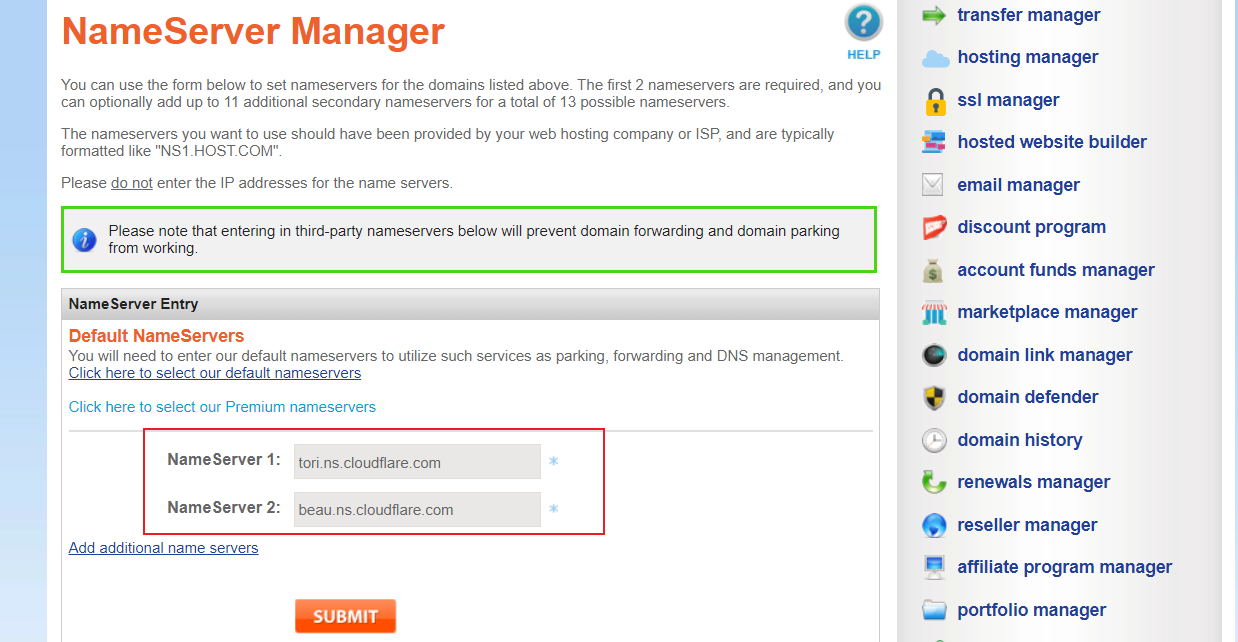 Change DNS Servers