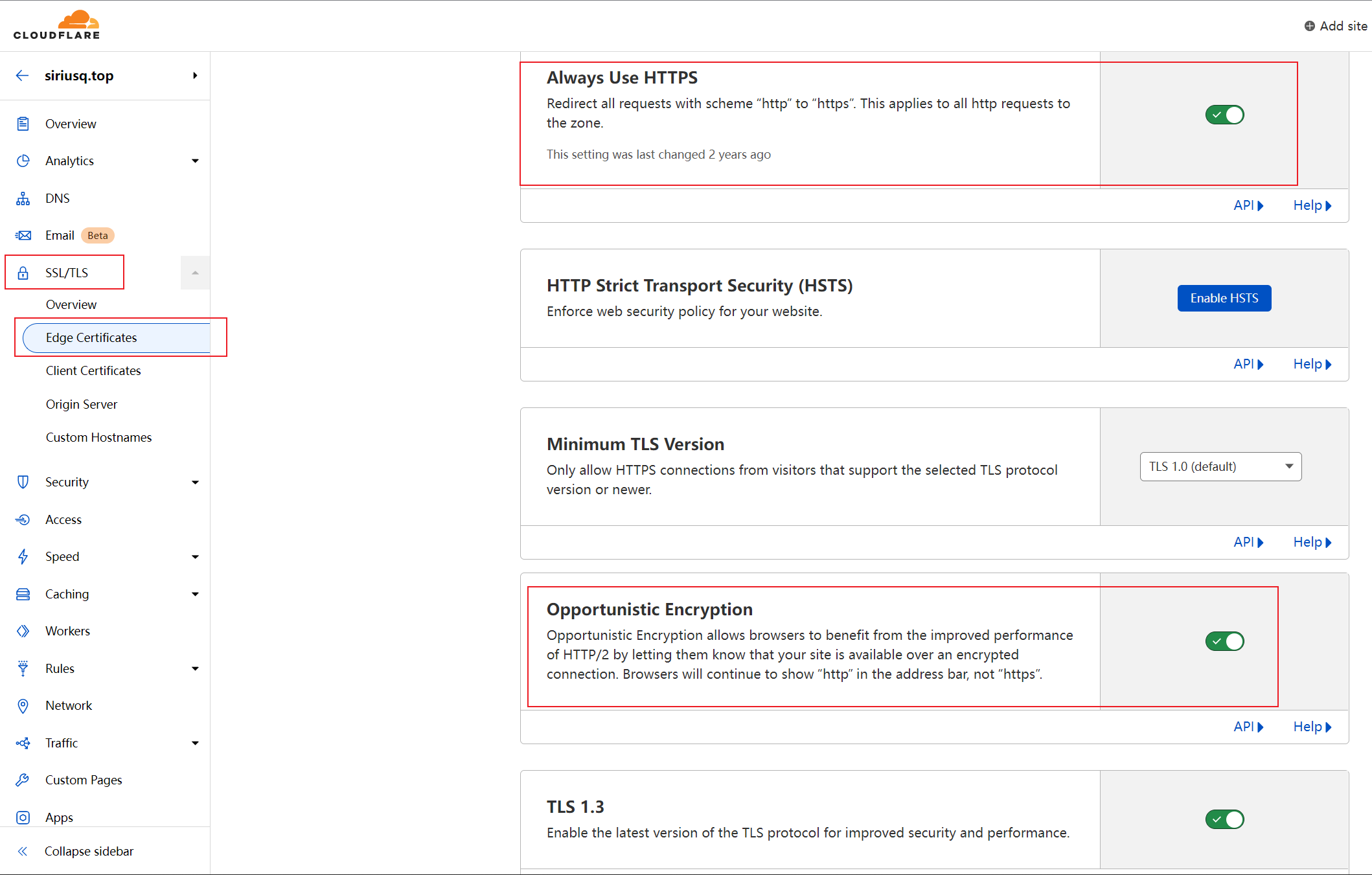 Edge Certificates
