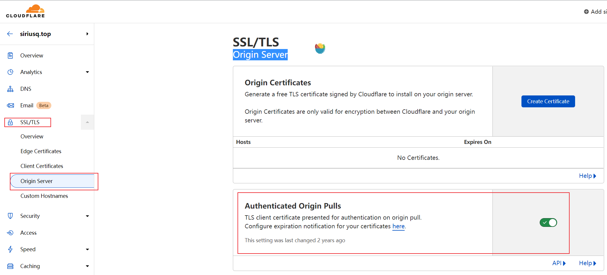 Origin Server