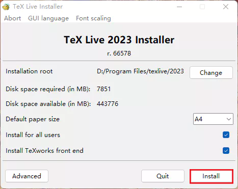 Install