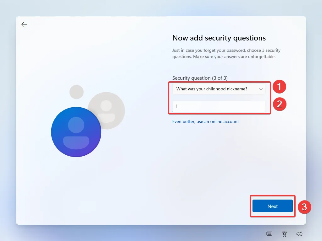 Select the final pointless security question