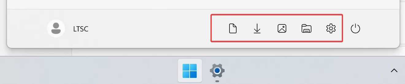 Start Menu icons