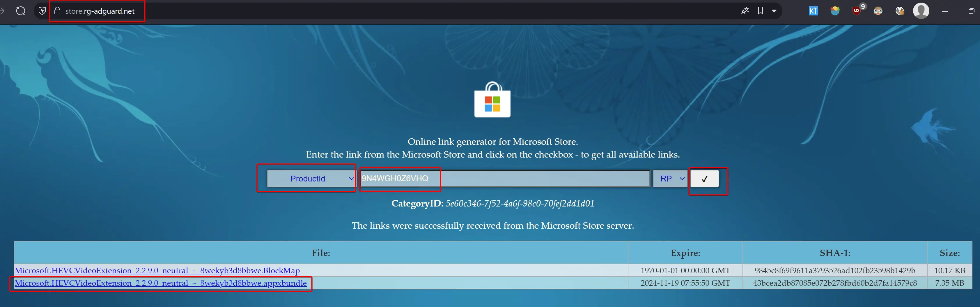 Obtain the Free HEVC Extension
